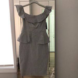 Summer picnic peplum dress.